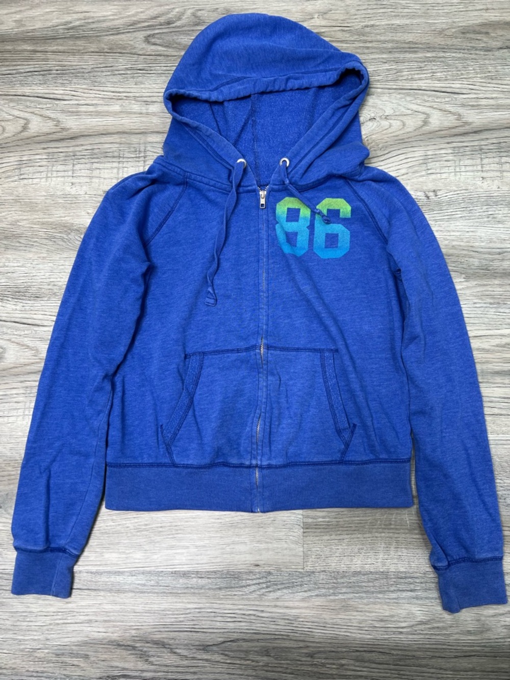 Victoria's Secret PINK full-zip hoodie featuring the number "86" size Medium